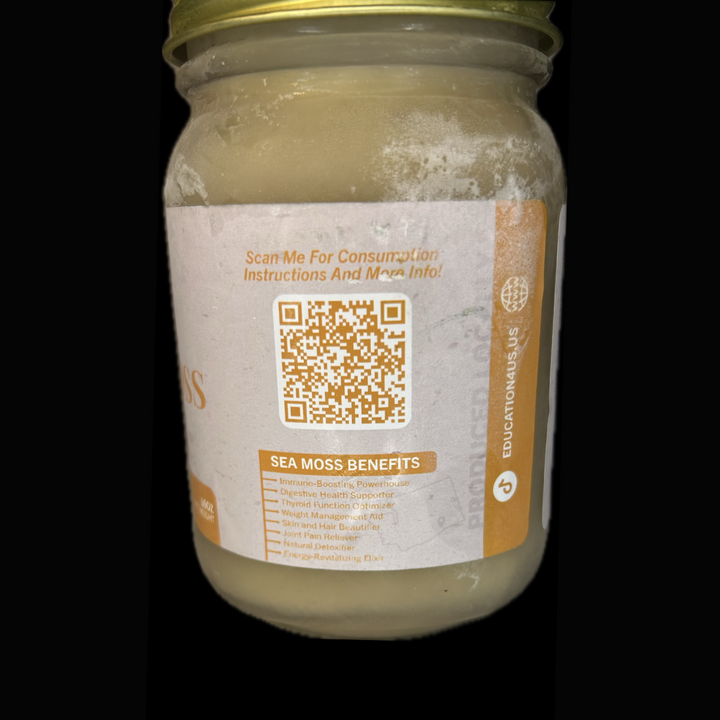 Raw Golden Irish Wildcrafted Sea Moss Gel